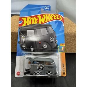 Hot Wheels 2023 Kool Kombi Gray MOONEYES #49/250 Surf's Up VW Bus Volkswagen 2/5